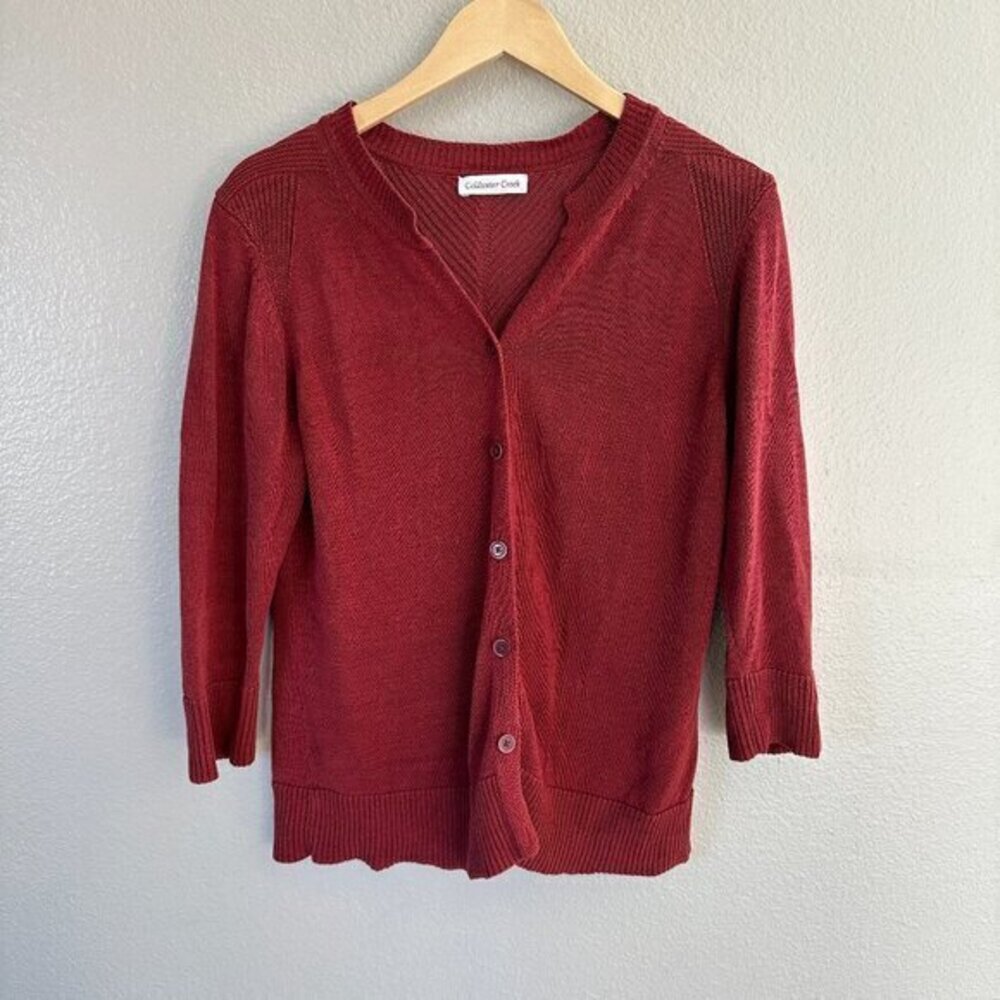 Vintage Coldwater Creek Rust Cardigan Sweater in good condition no holes or stai